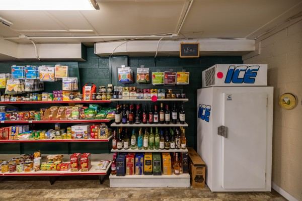 Beer, wine, and snacks for a day outing.